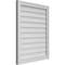 Ekena Millwork Vertical Surface Mount PVC Gable Vnt: Non-Functional, w/2"W x 1-1/2"H, Brickmould Frame, 26"W x 32"H GVPVE26X3202SN - alternate 3